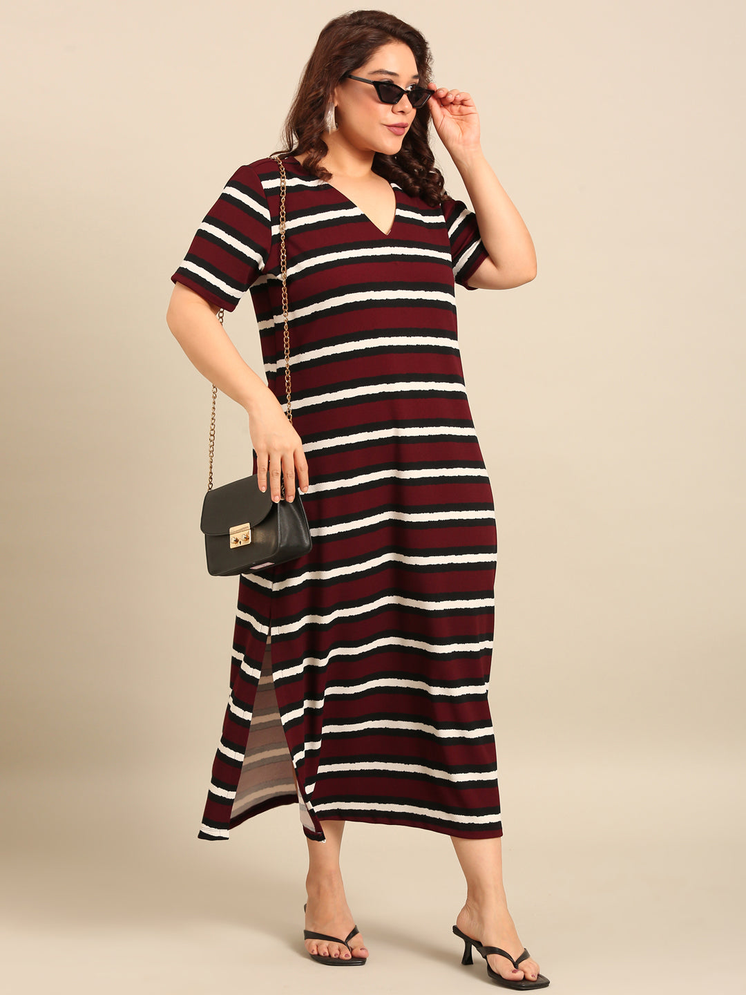 Classic Stripes Striped Maxi Dress