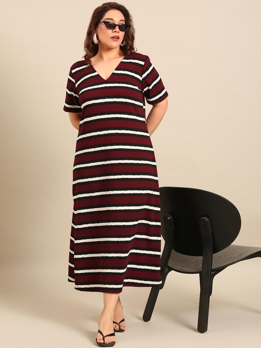 Classic Stripes Striped Maxi Dress