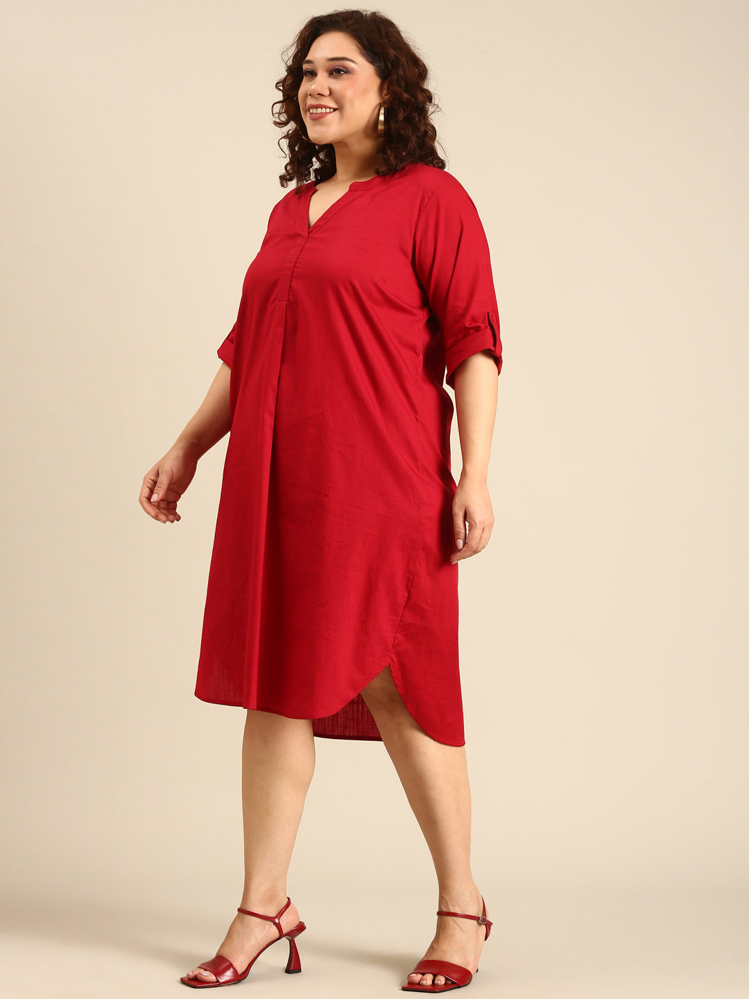 Cotton Midi Dress