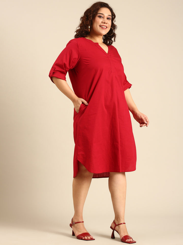 Cotton Midi Dress