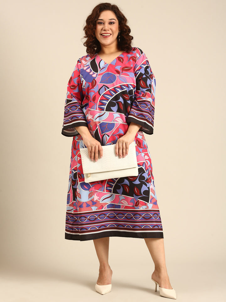 Abstract Printed  Dress