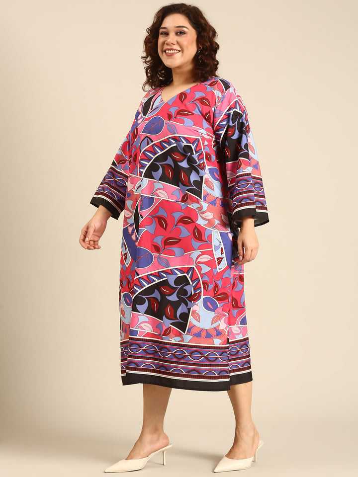 Abstract Printed  Dress