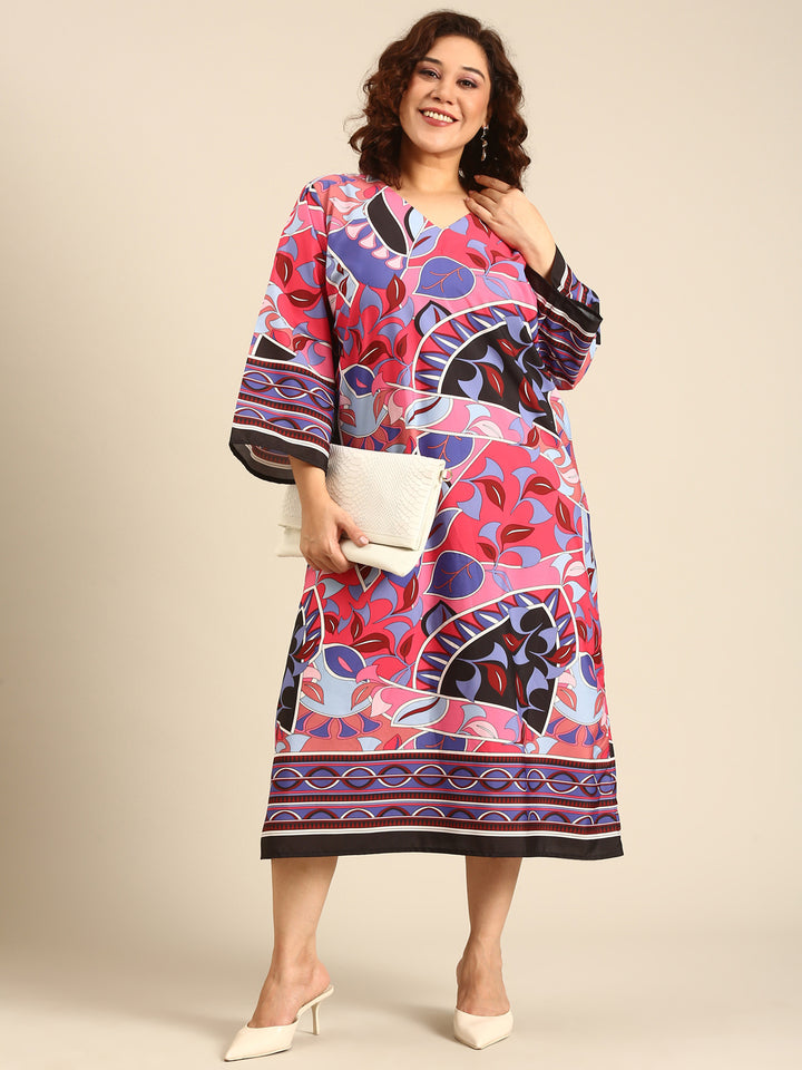 Abstract Printed  Dress