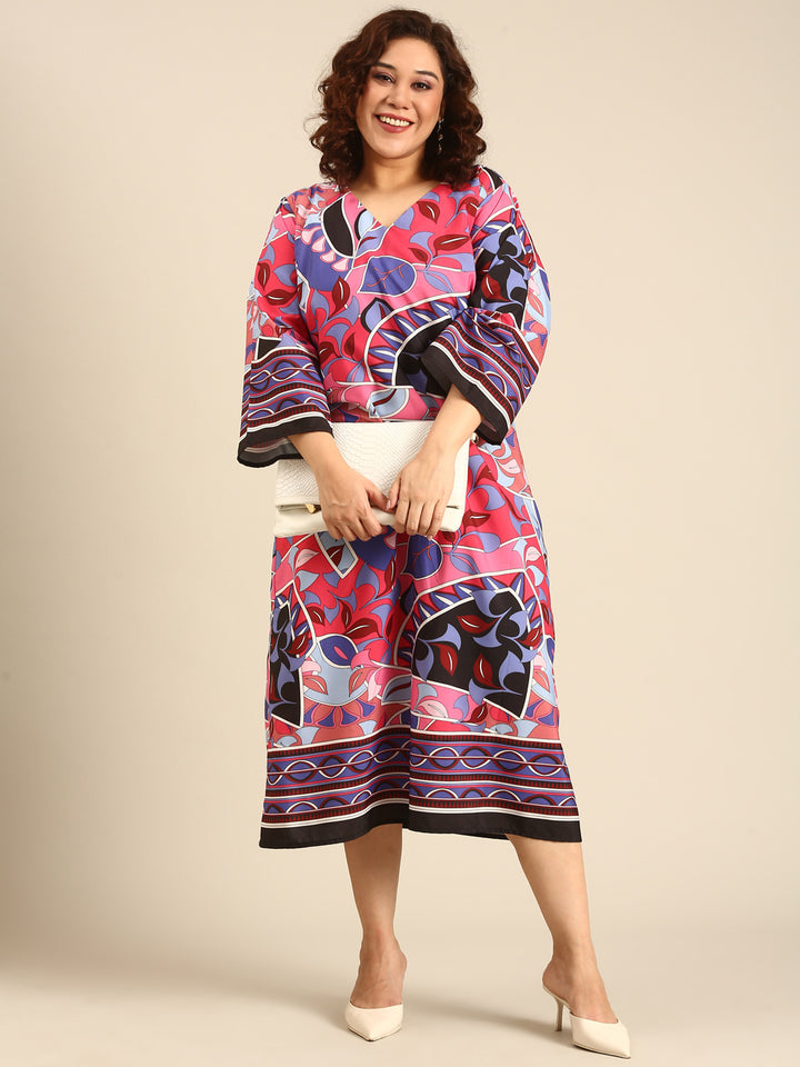Abstract Printed  Dress