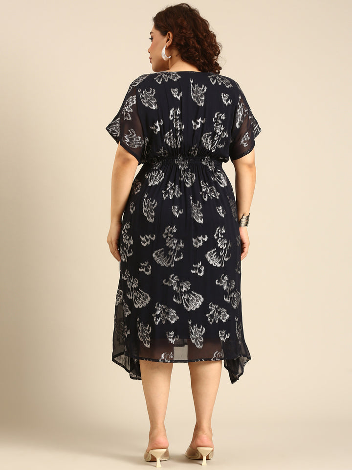 Navy Smocking Dress