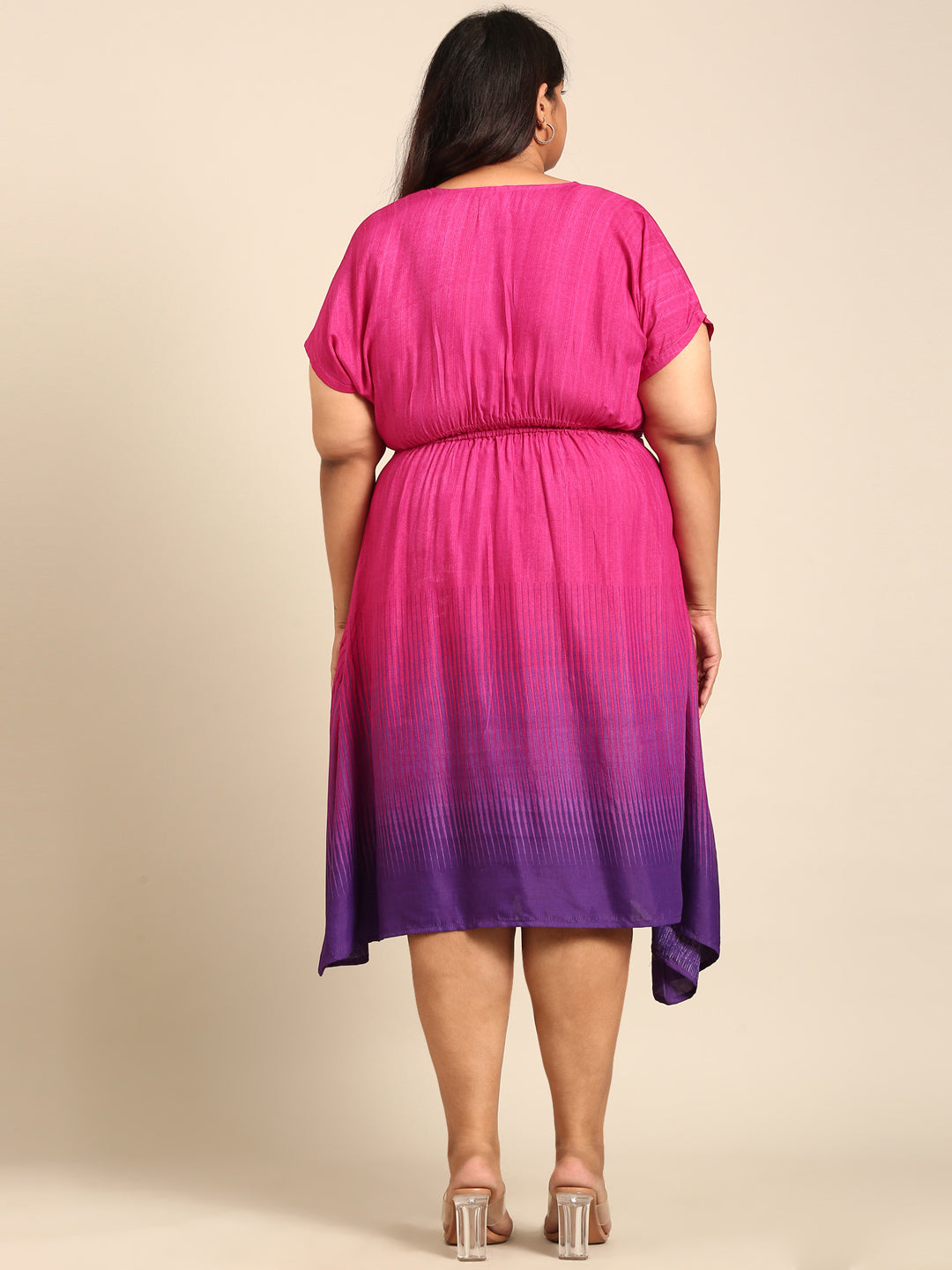 Pink and Purple Smoking Dress
