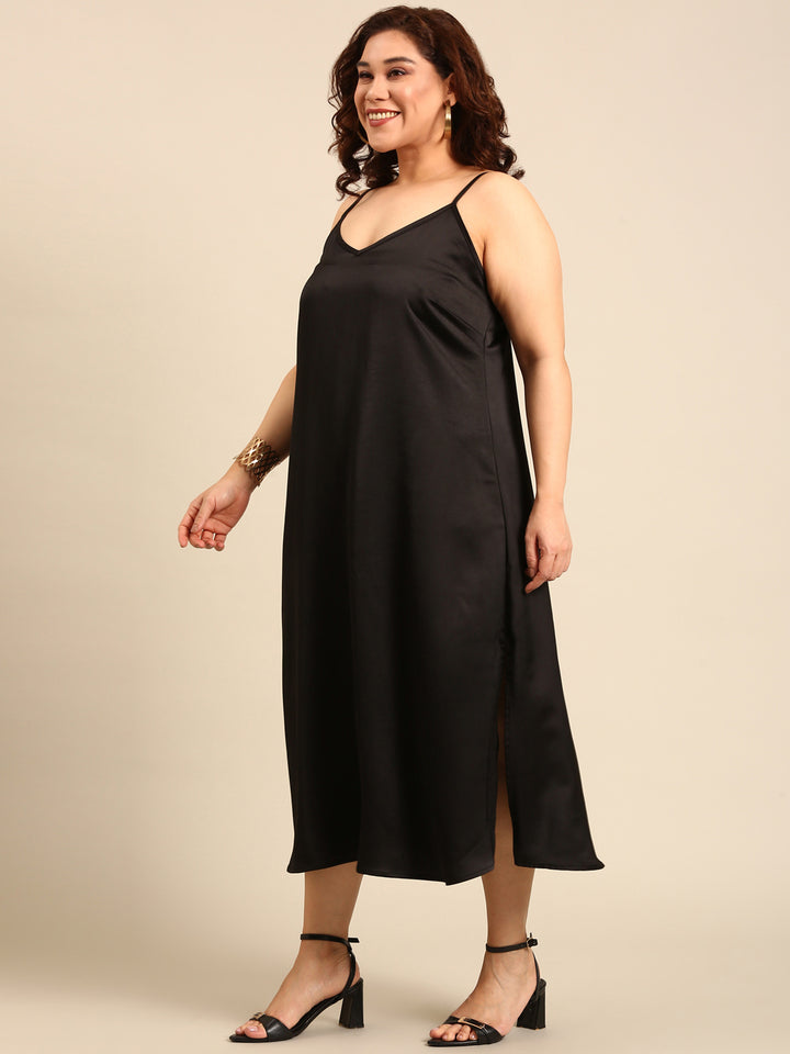 Satin Strap Dress