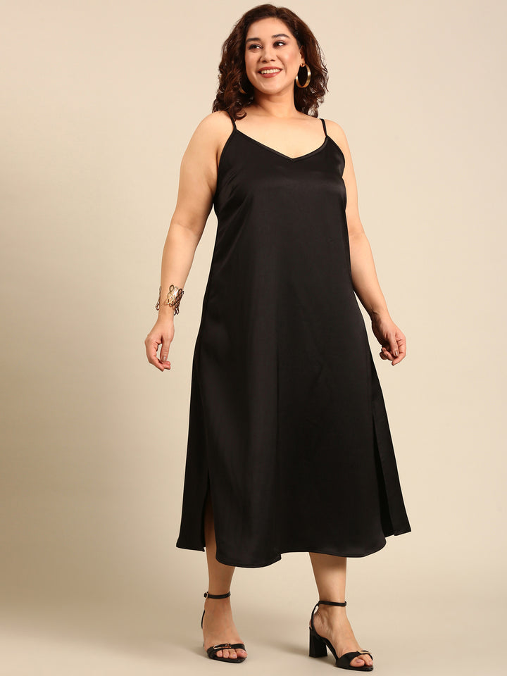 Satin Strap Dress