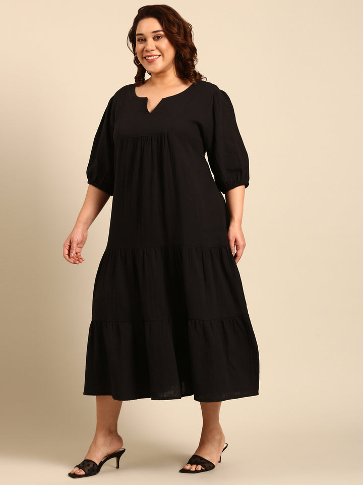 Black Yoke Dress