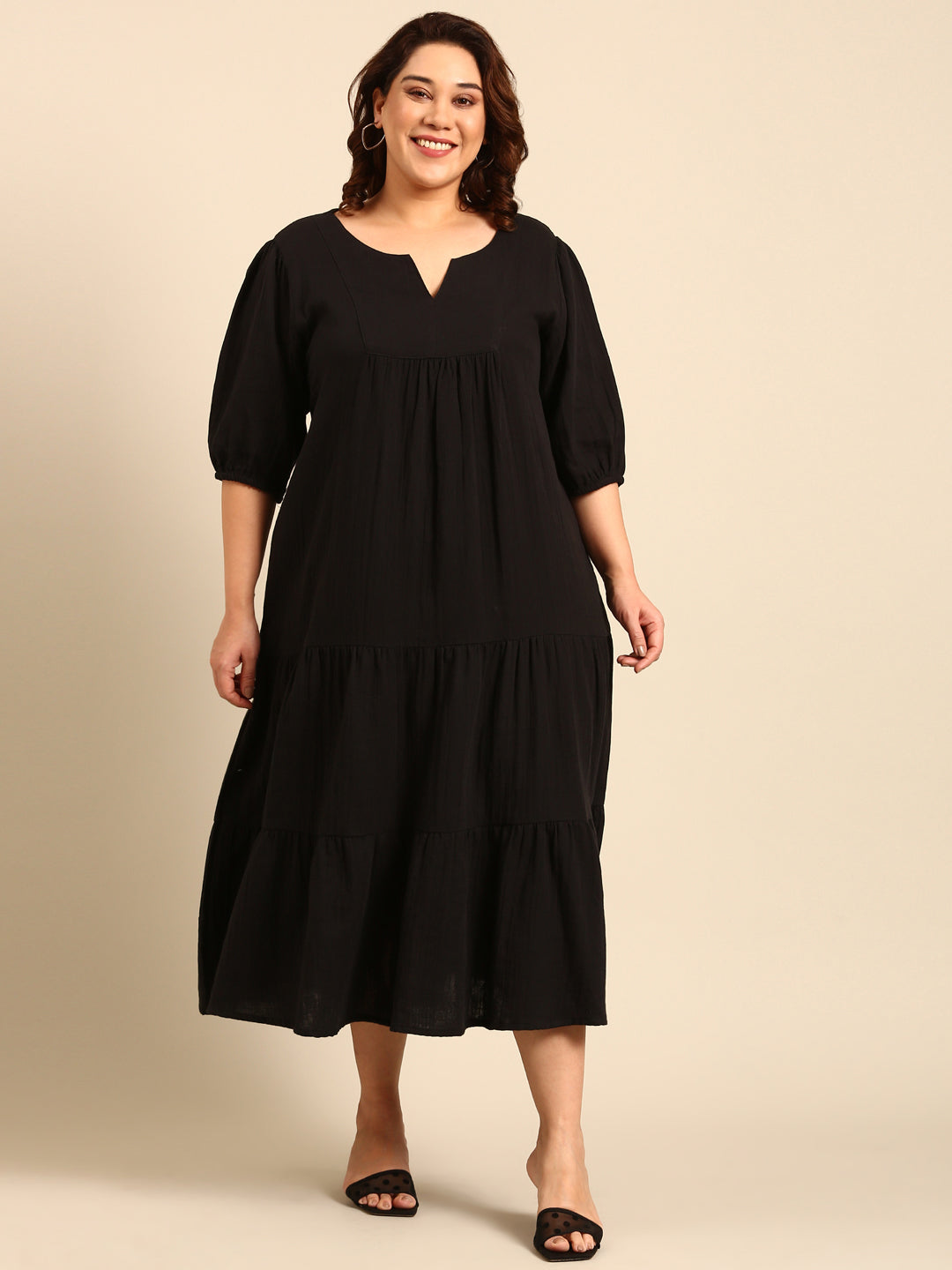 Black Yoke Dress