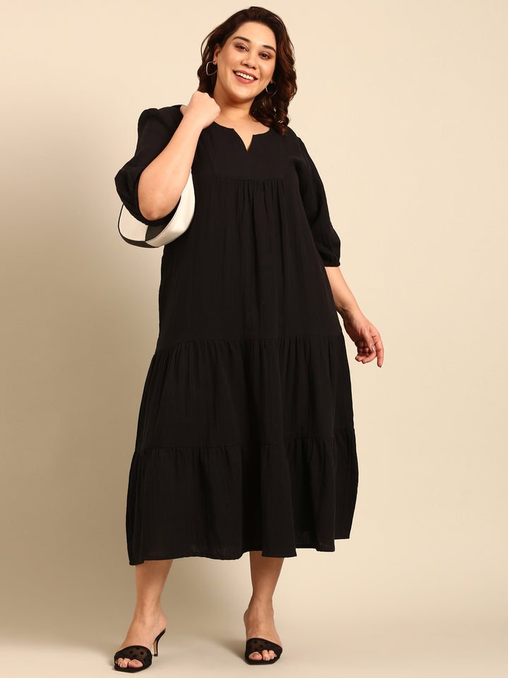 Black Yoke Dress