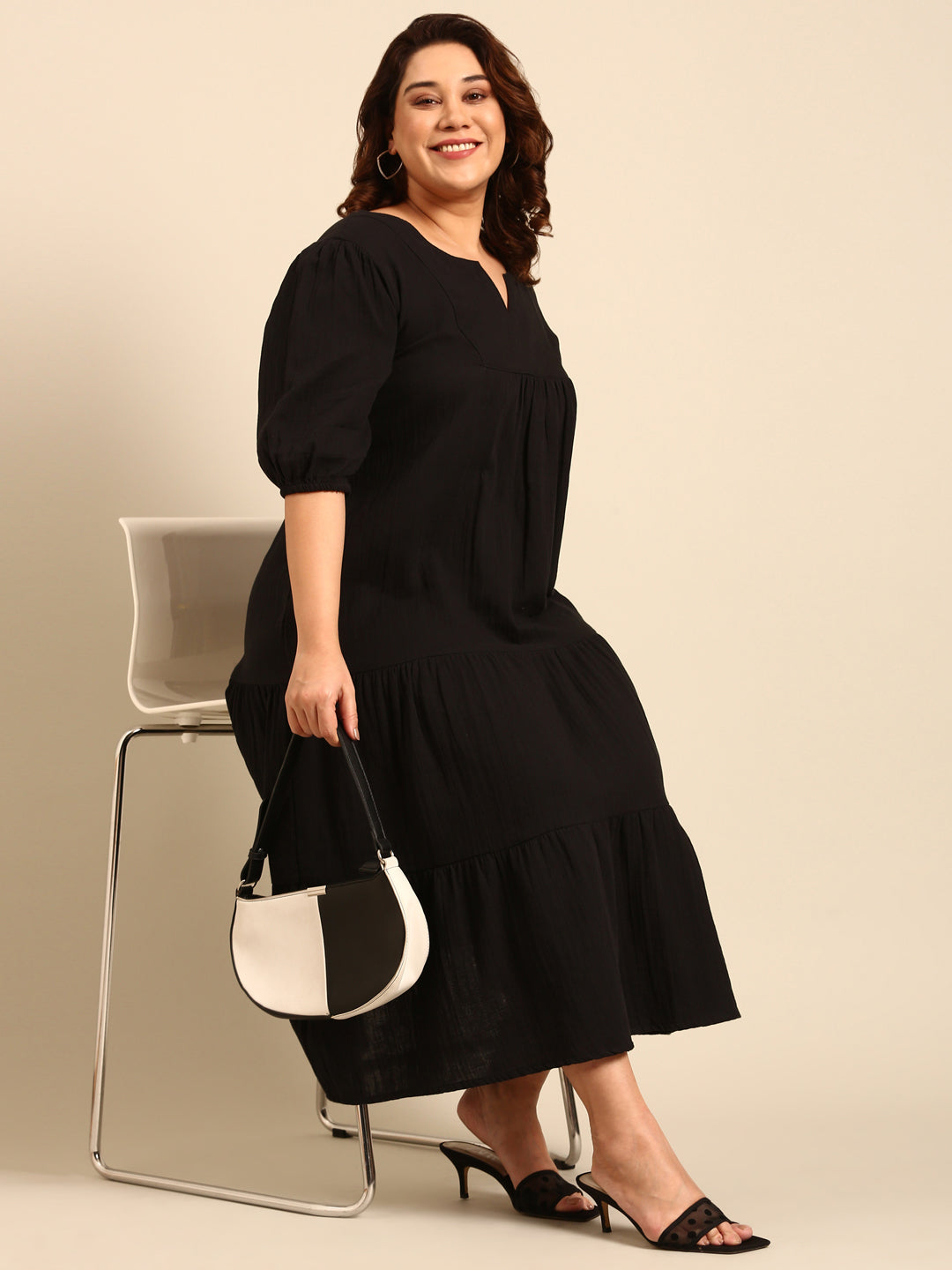 Black Yoke Dress