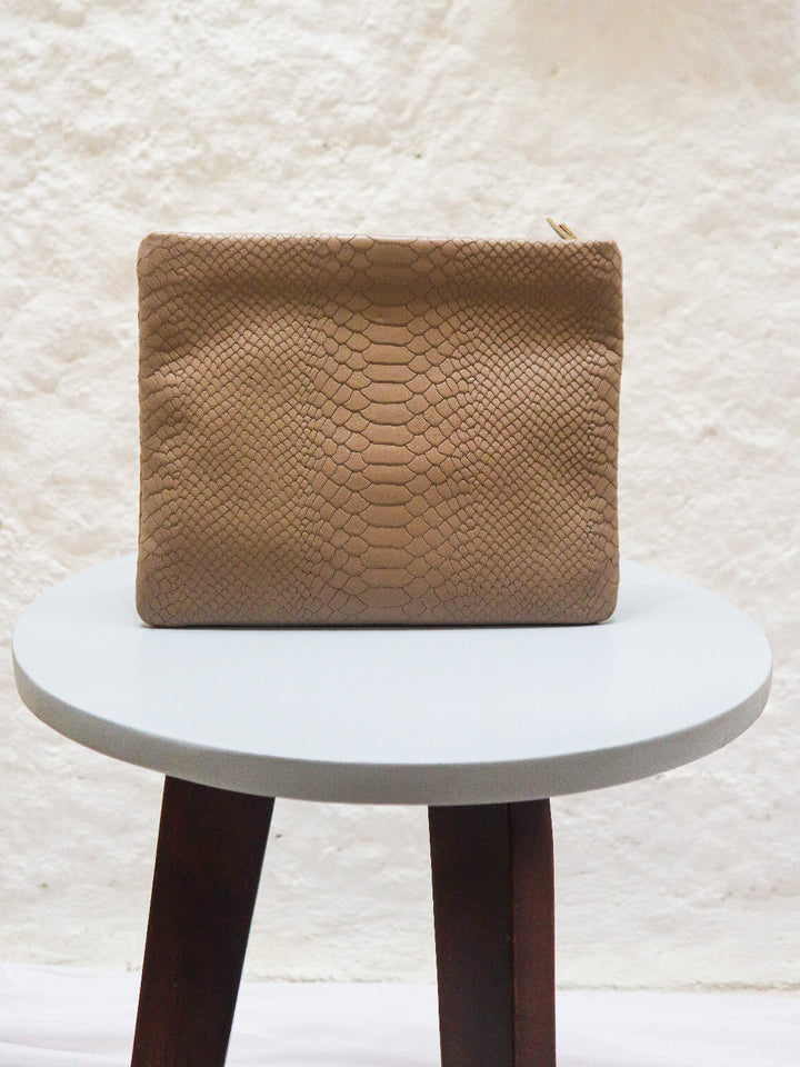 Dark Beige Clutch