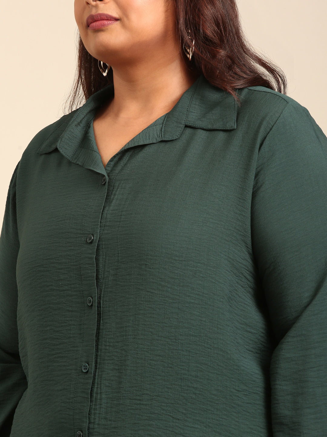 Dark Green Button Down Shirt