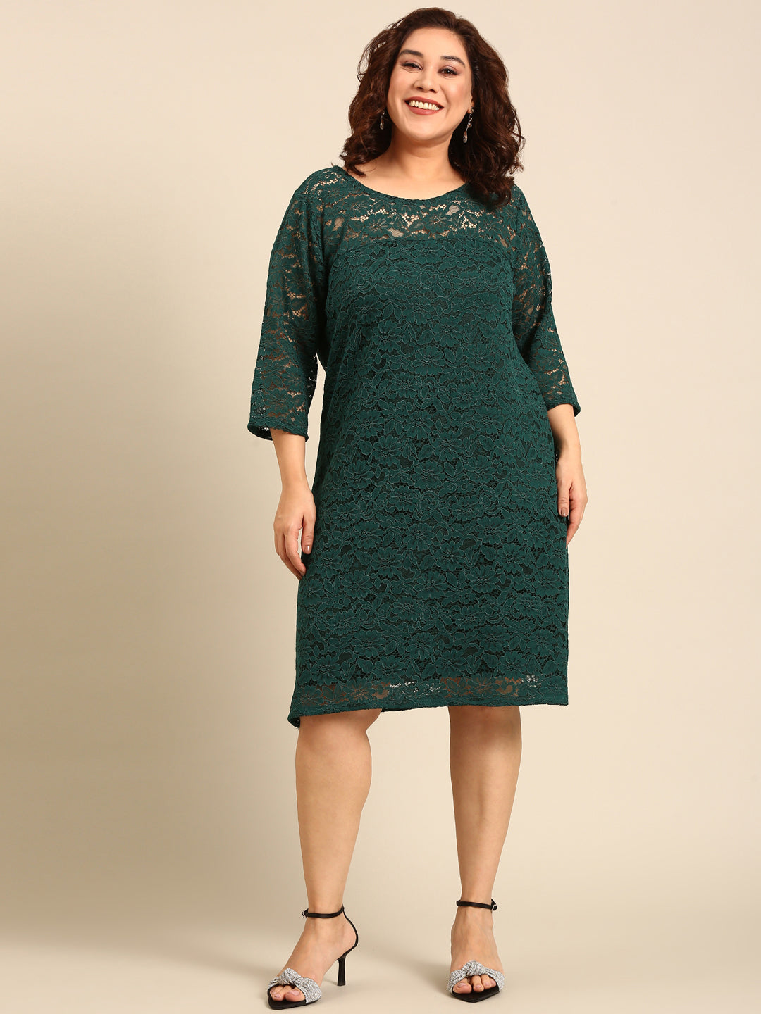 Emerald Lace Dress3