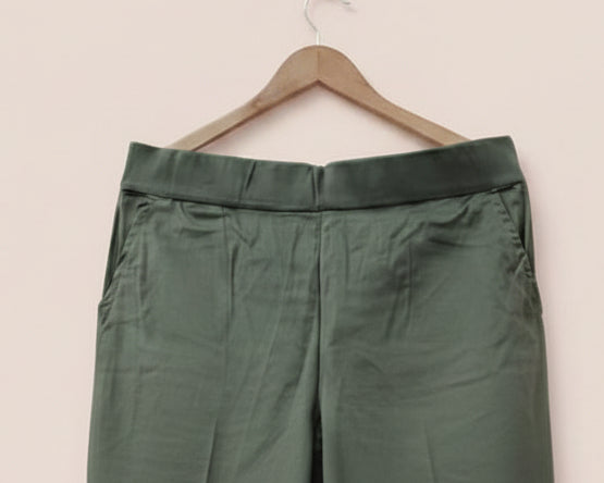 Green Cotton Pants