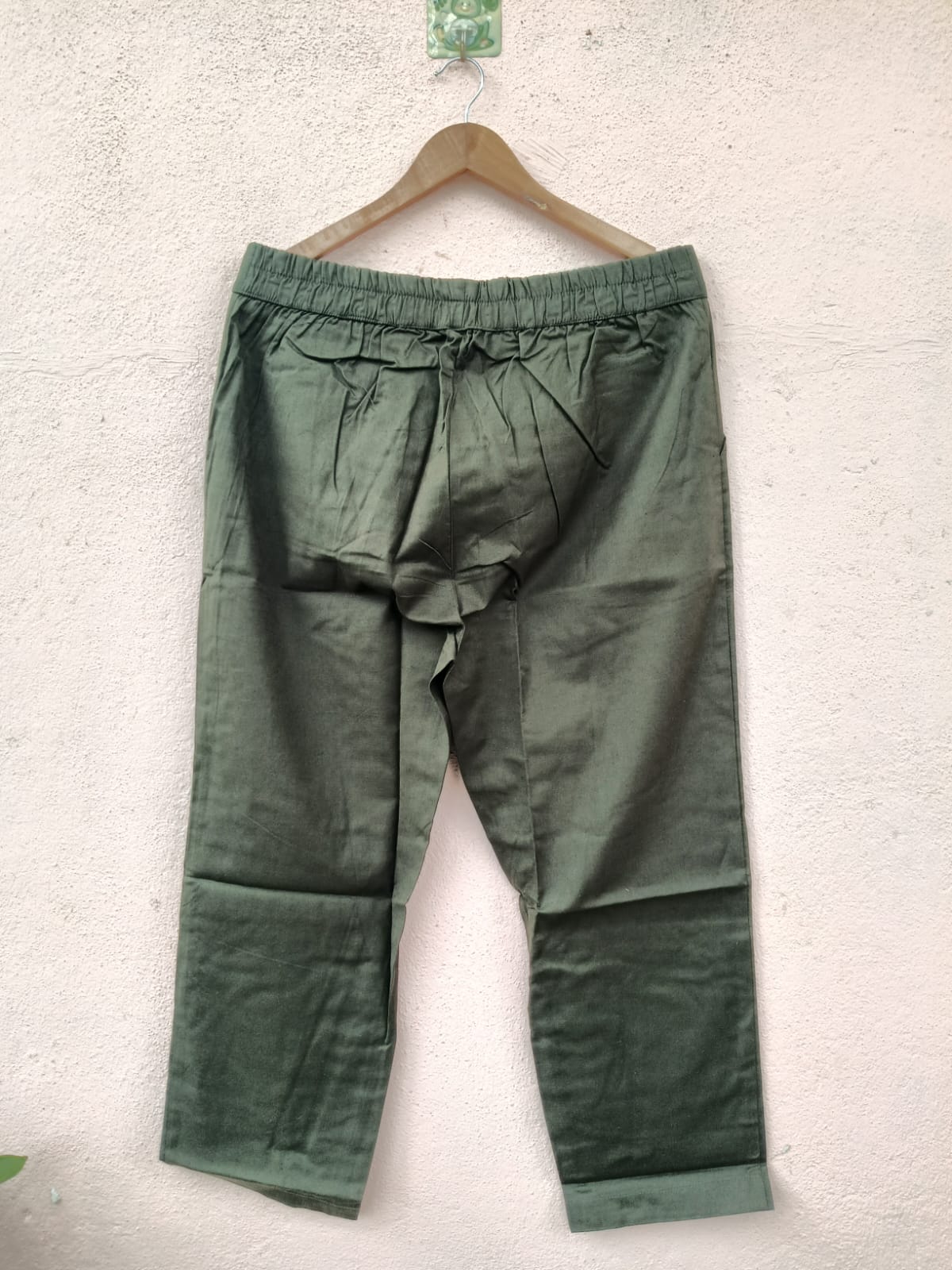Green Cotton Pants
