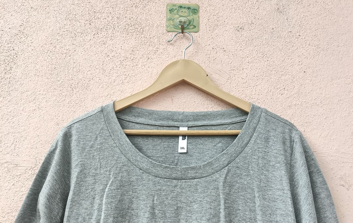 Grey Bell-Sleeves Top