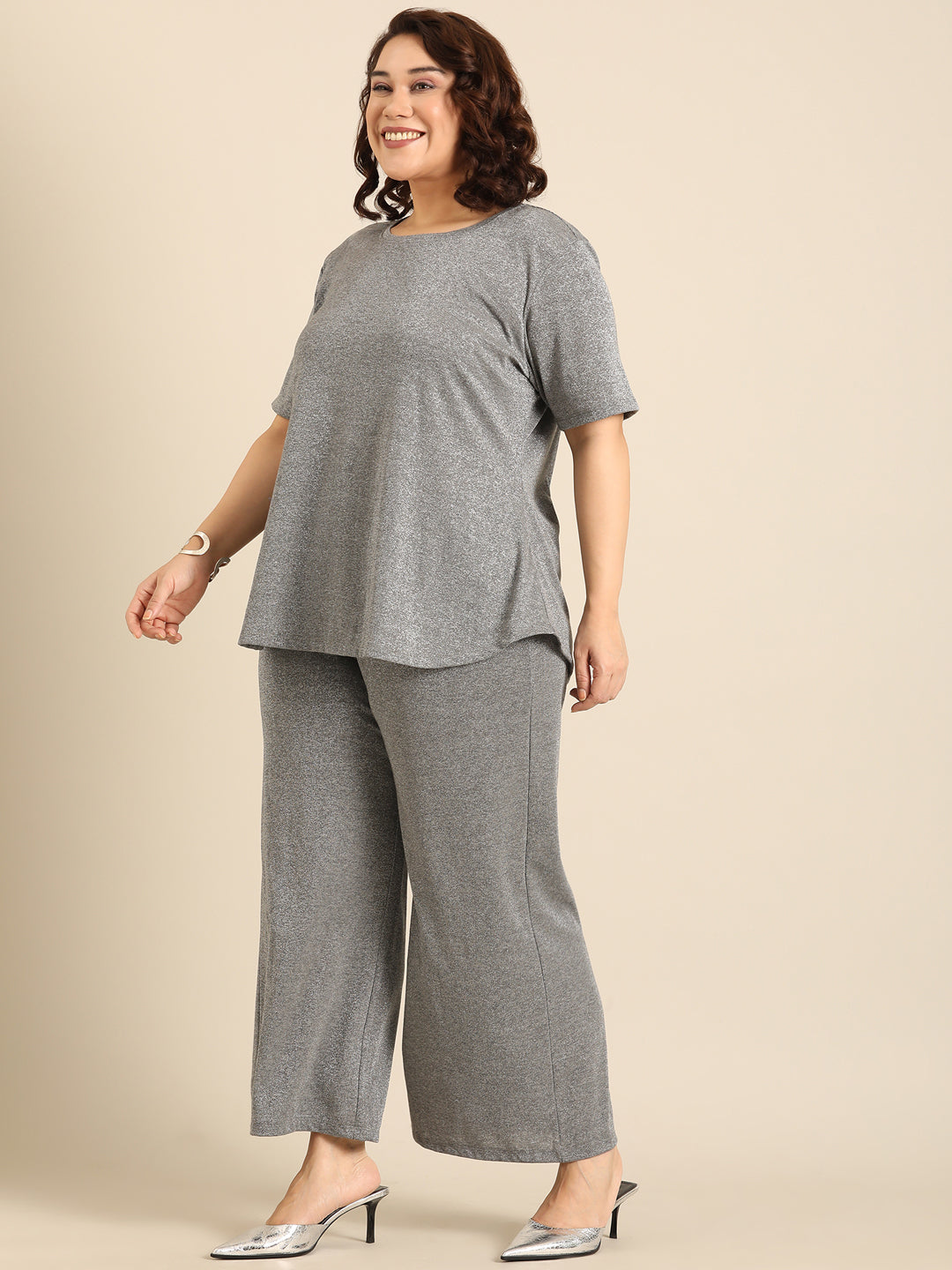 Grey Shimmer T-Shirt