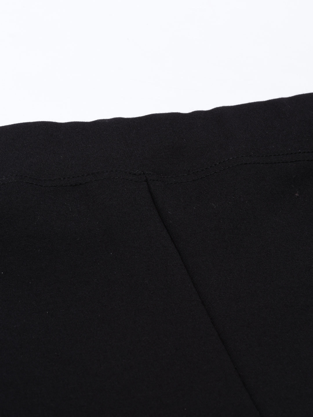 HIGH STRETCH PONTE TROUSERS BLACK