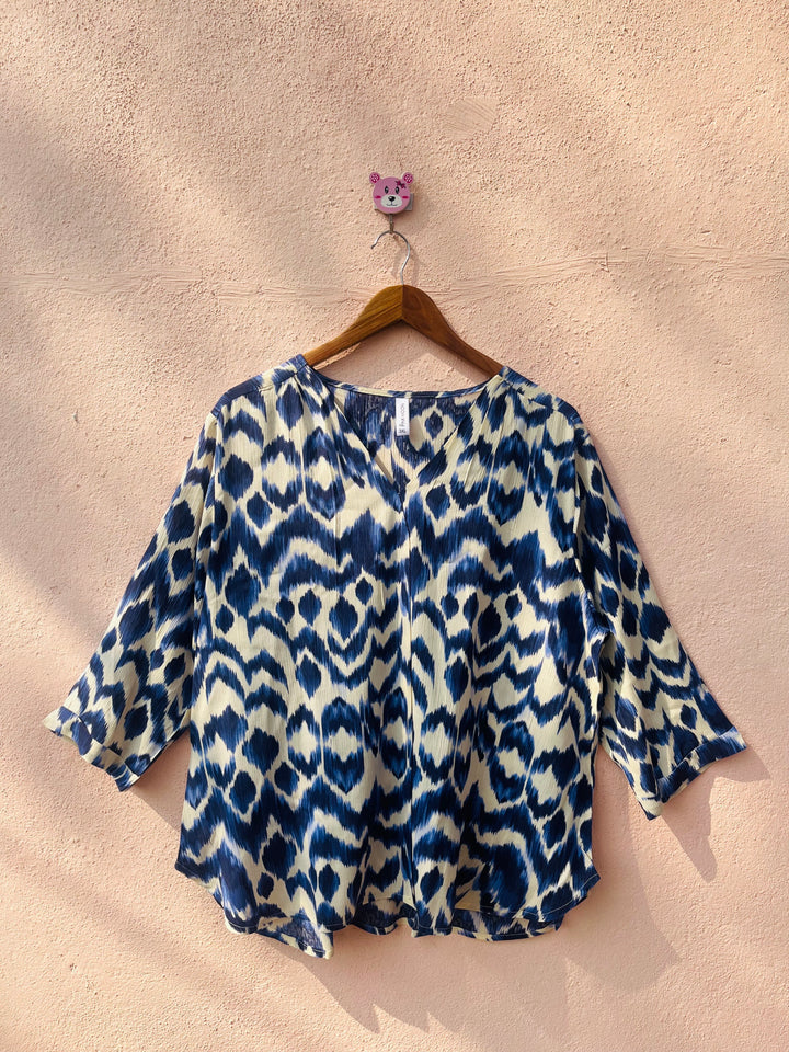 ZigZag Front Pleat Top