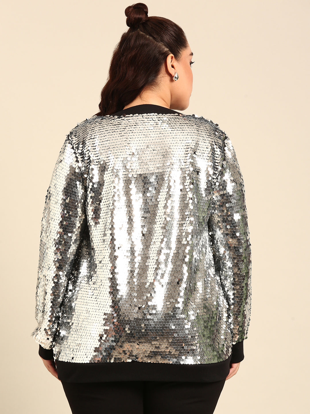 Sequin Bomber Jacket