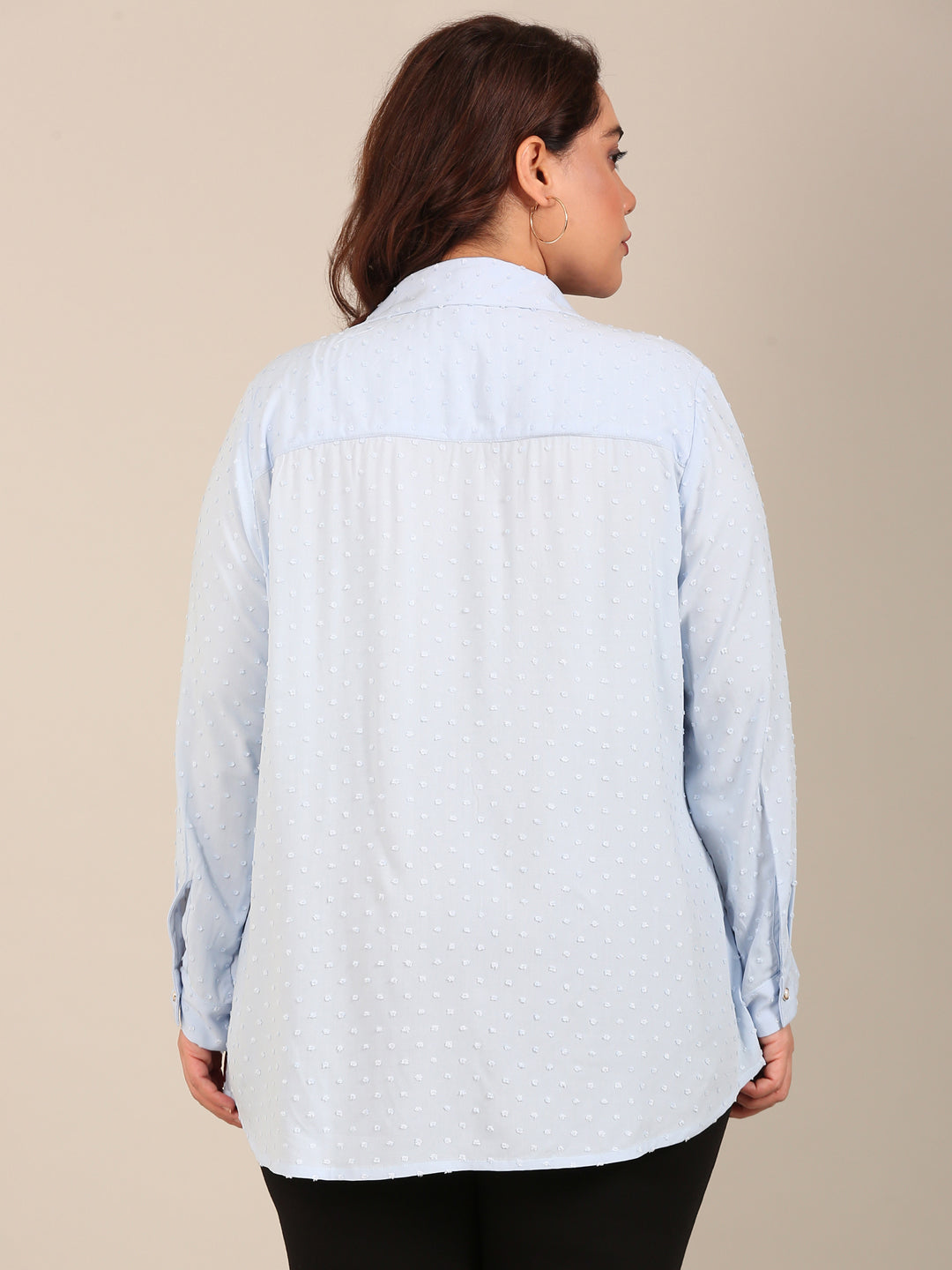 Light Blue Dobby Button-Down Shirt
