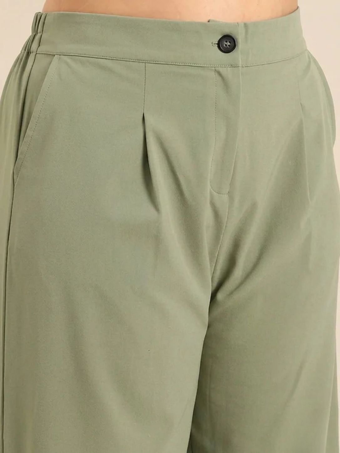 Light Green Korean Pants