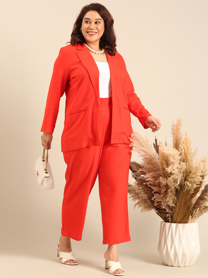 Linen Blazer and Pant Set (2 Piece)