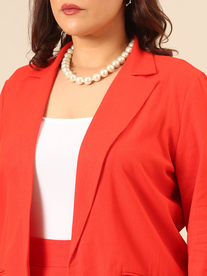 Linen Blazer and Pant Set (2 Piece)