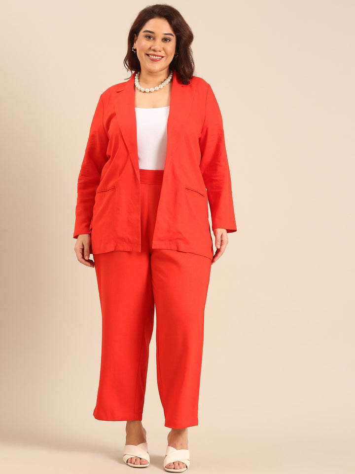 Linen Blazer and Pant Set (2 Piece)