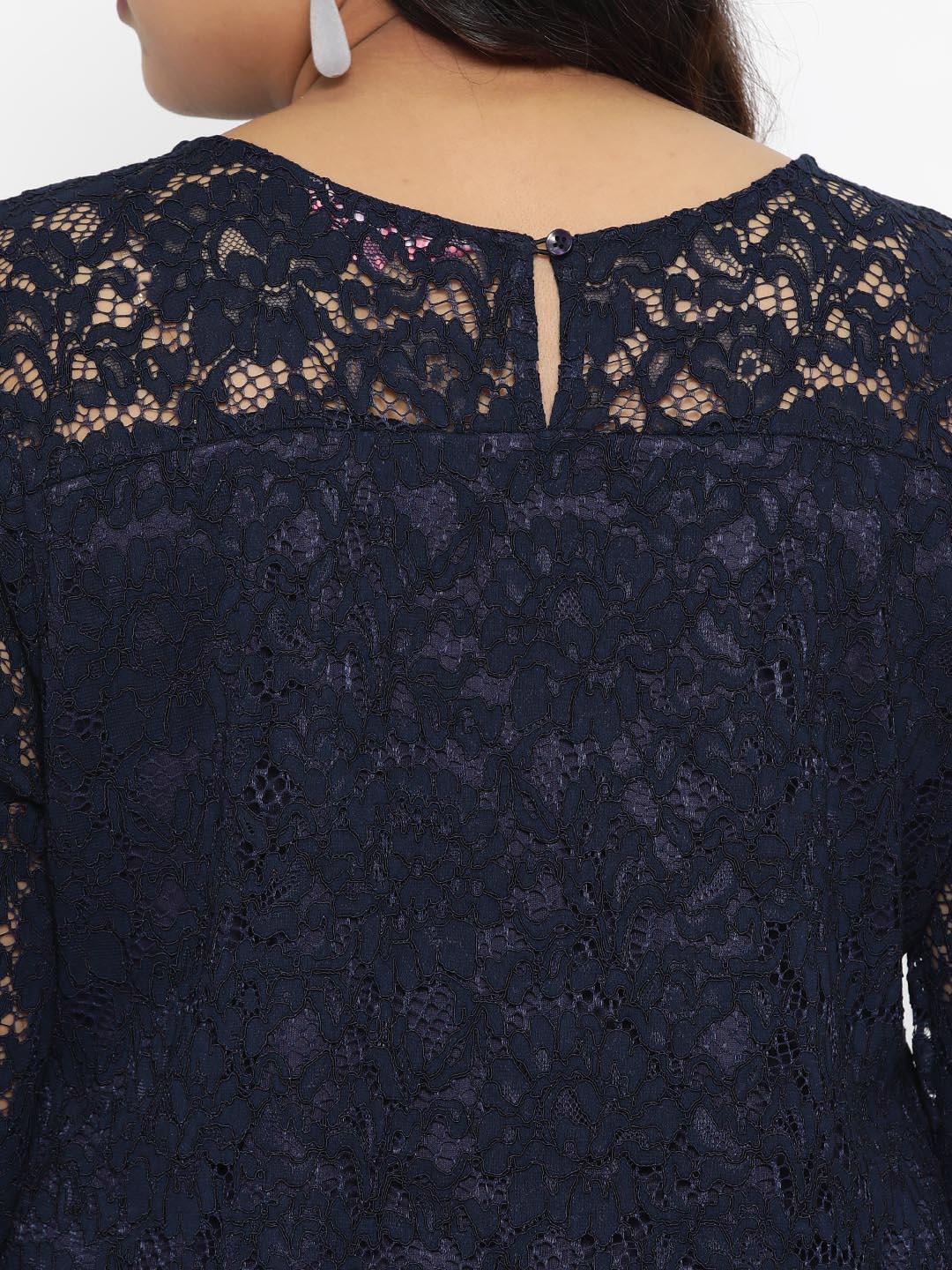 Navy Lace Dress
