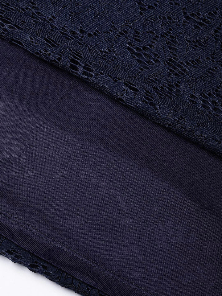 Navy Lace Dress