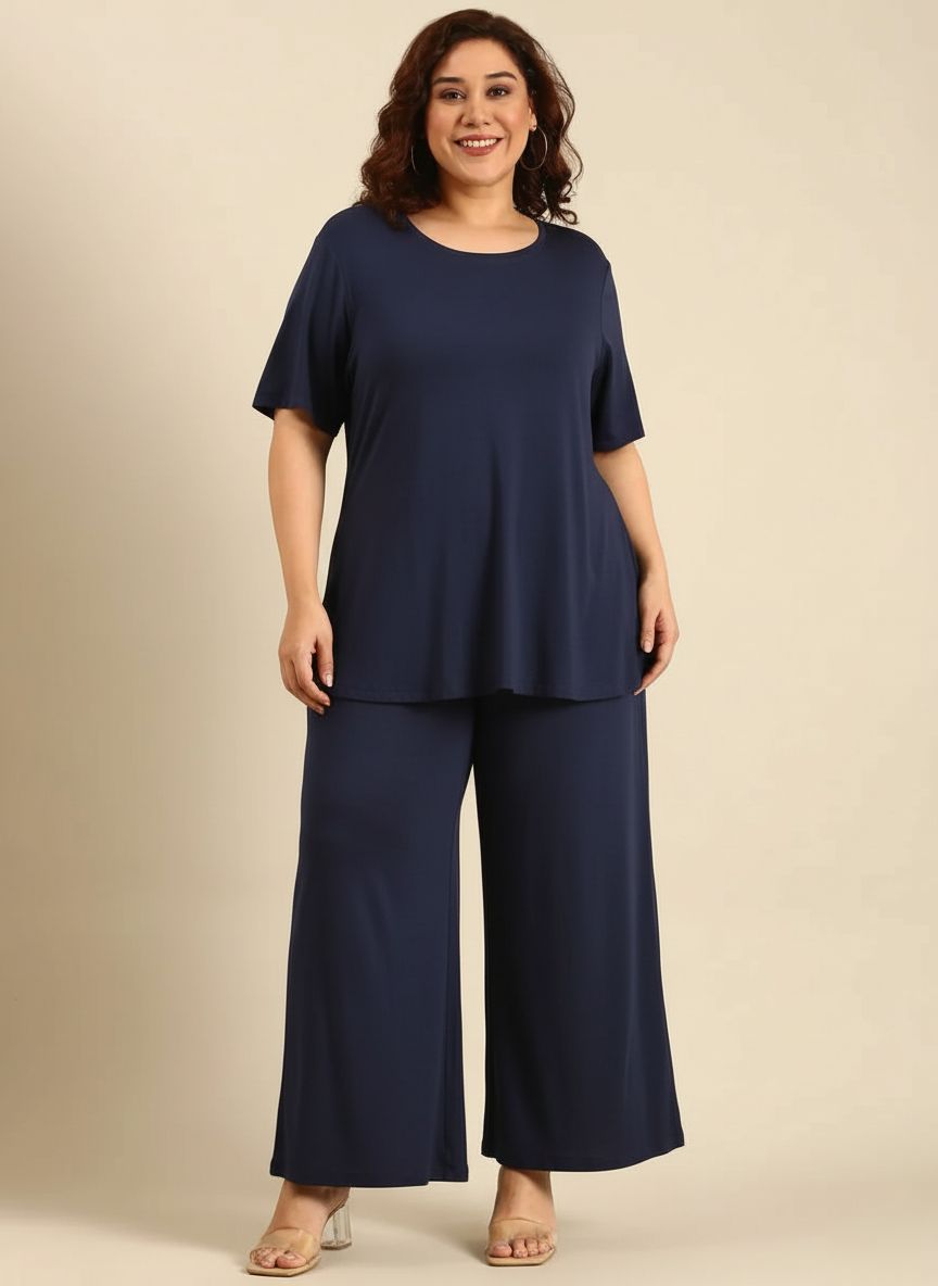 Navy Comfy Co-ord Set (2 Piece)-1