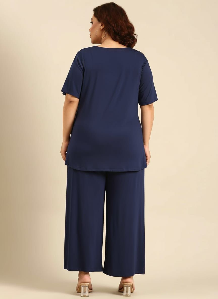 Navy Comfy Co-ord Set (2 Piece)-2