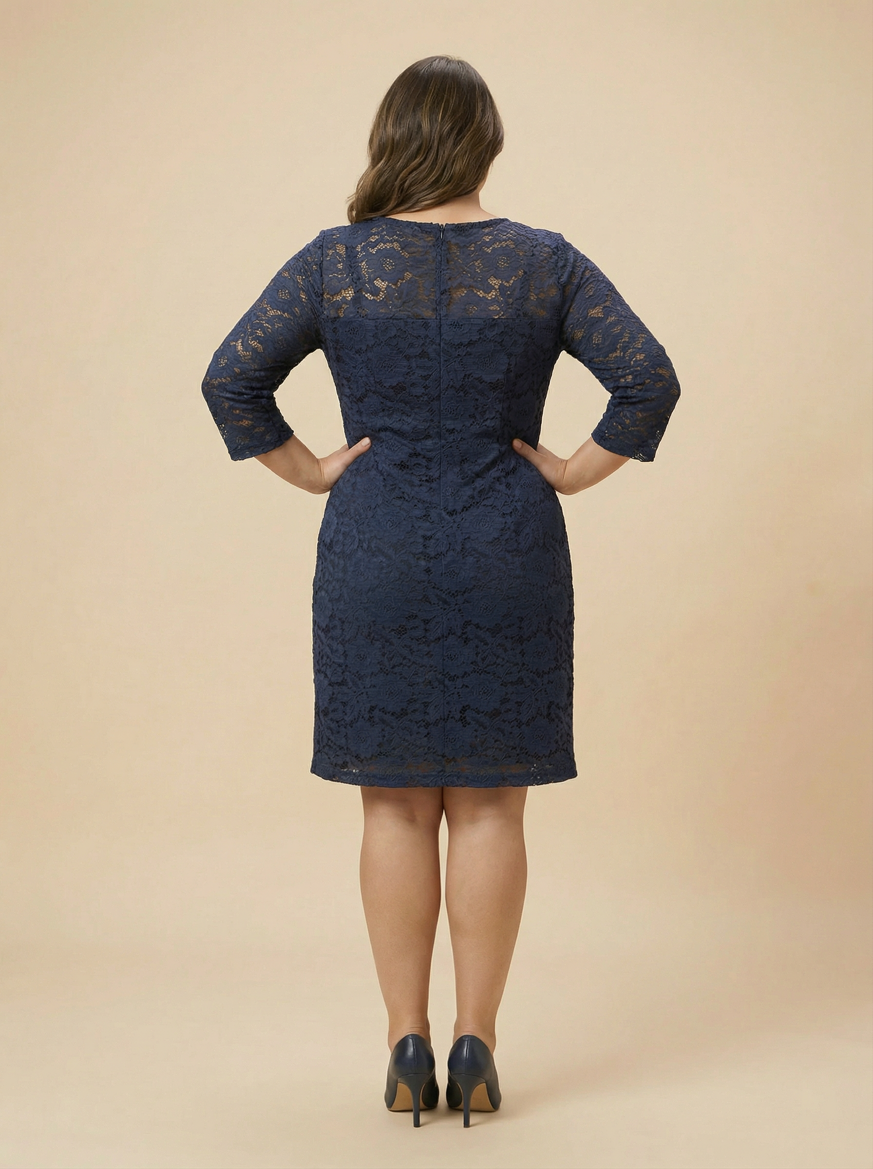 Navy Lace Dress