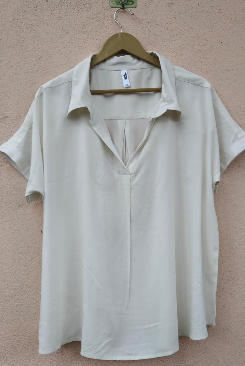 Off-White Relaxed Fit Collared Top