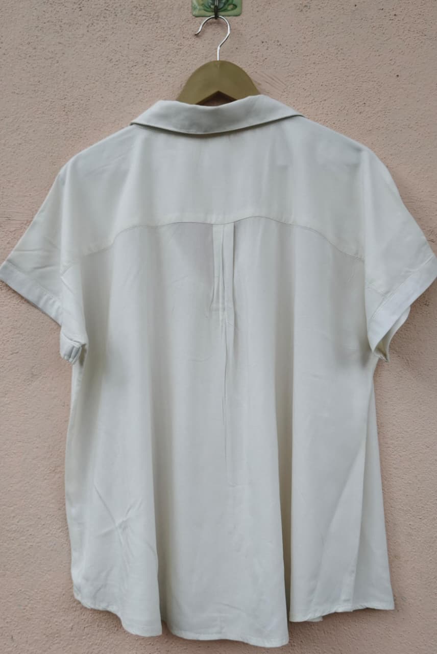 Off-White Relaxed Fit Collared Top