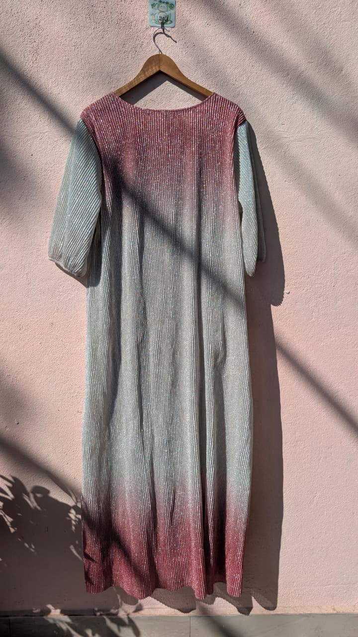 Ombre A-Line Maxi Dress