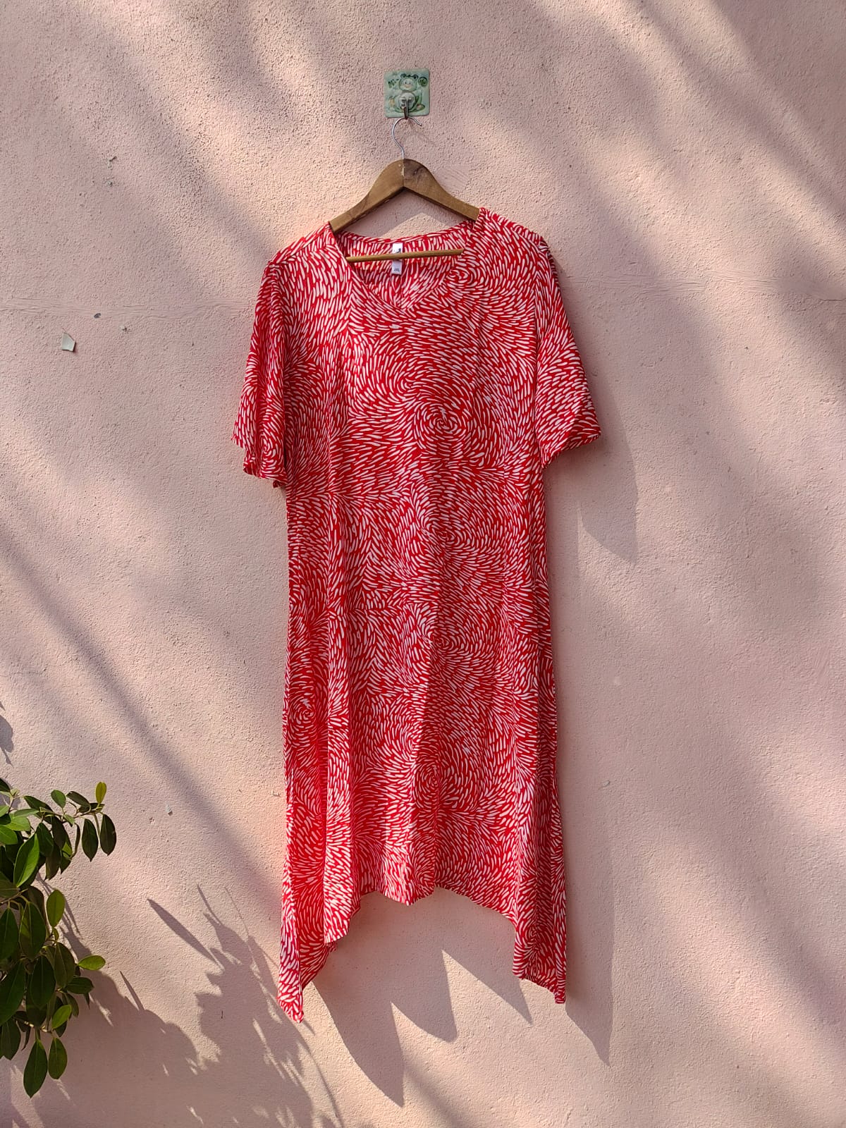 Orange Printed Dress