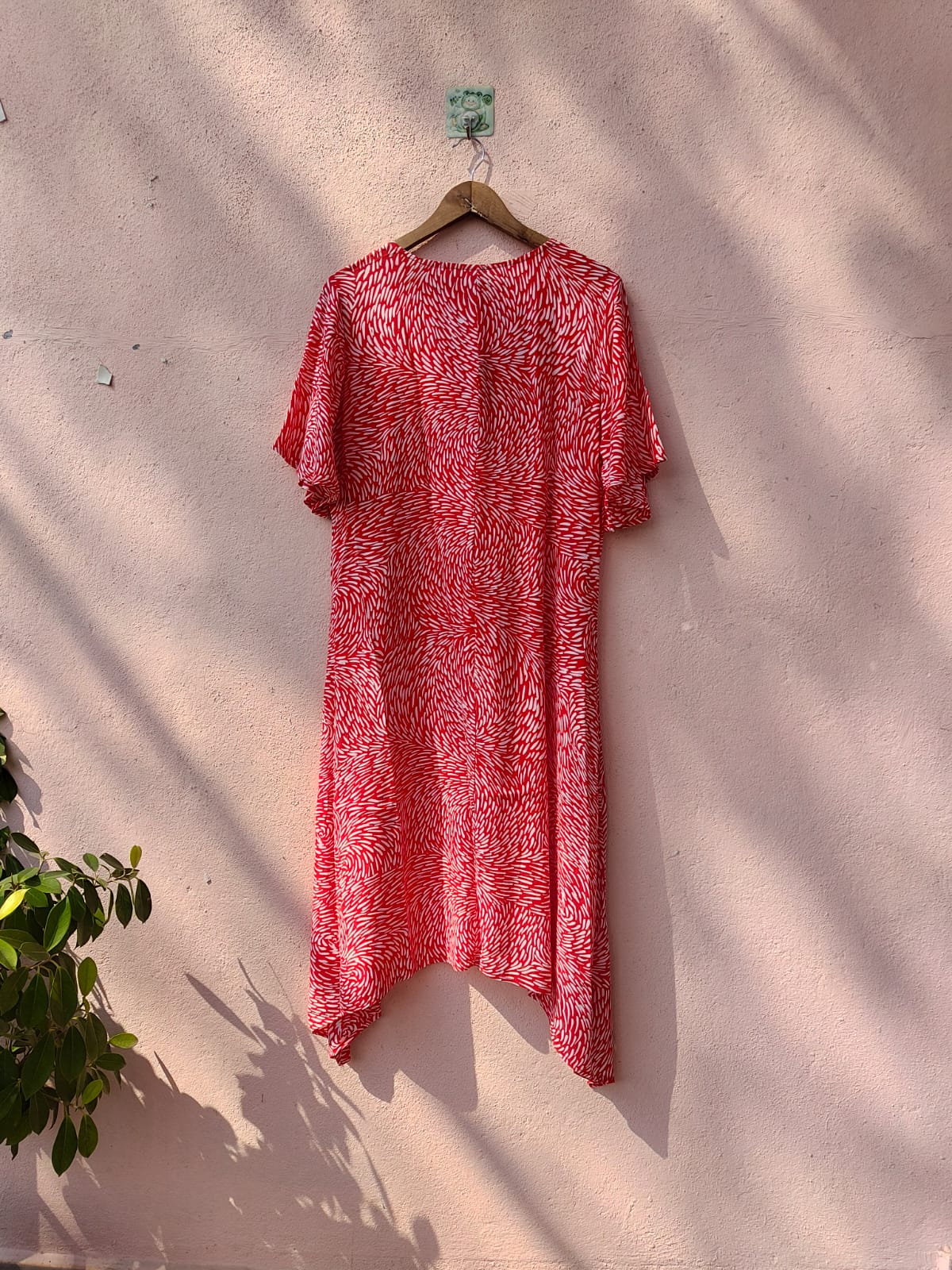 Orange Printed Dress2