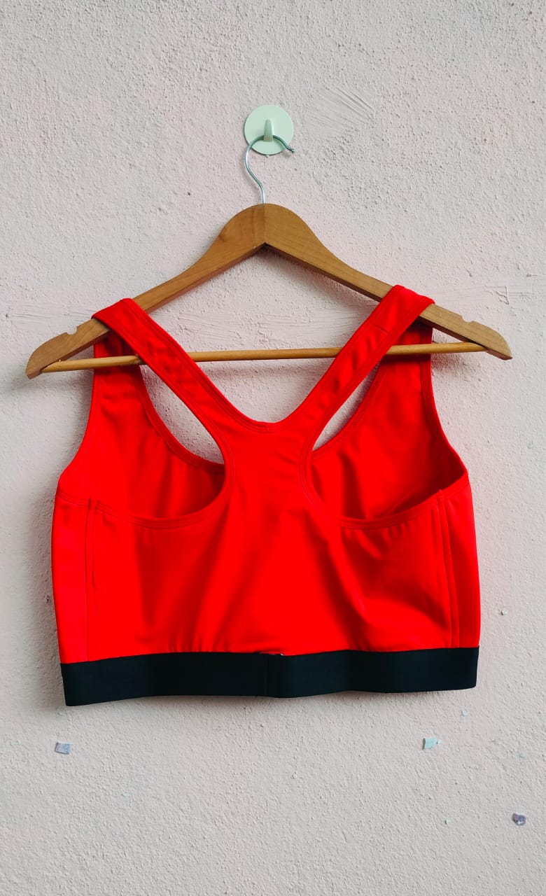 Orange Sports Bra