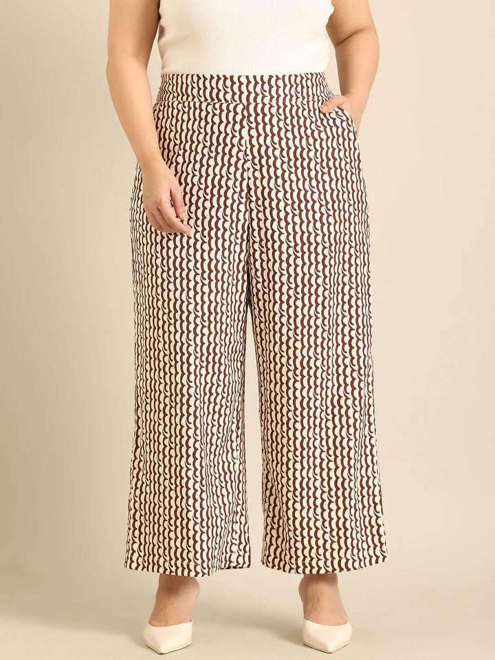Brown Shirt & Palazzo Co-ord Set (2 piece)