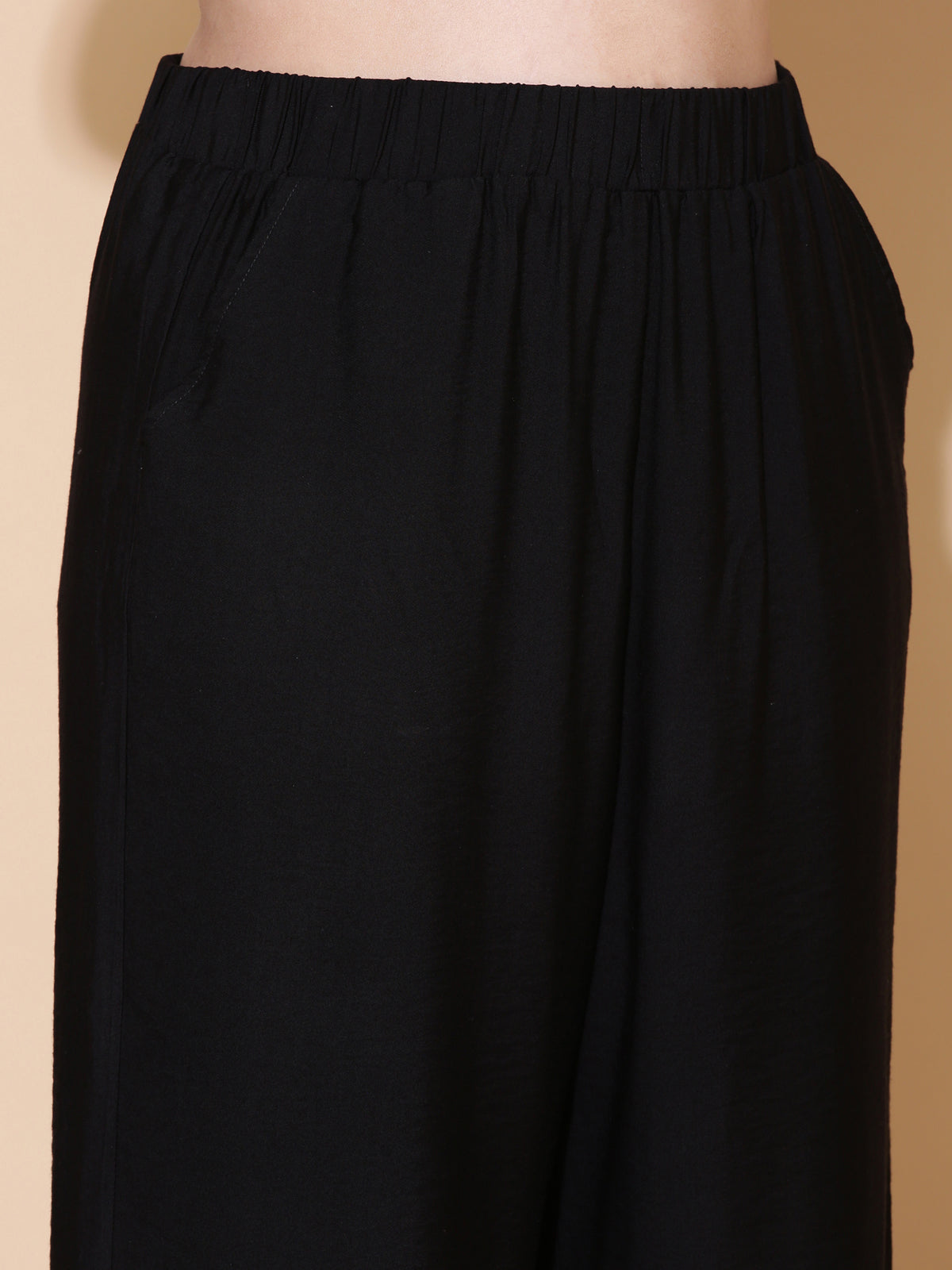 Black Flared Palazzo