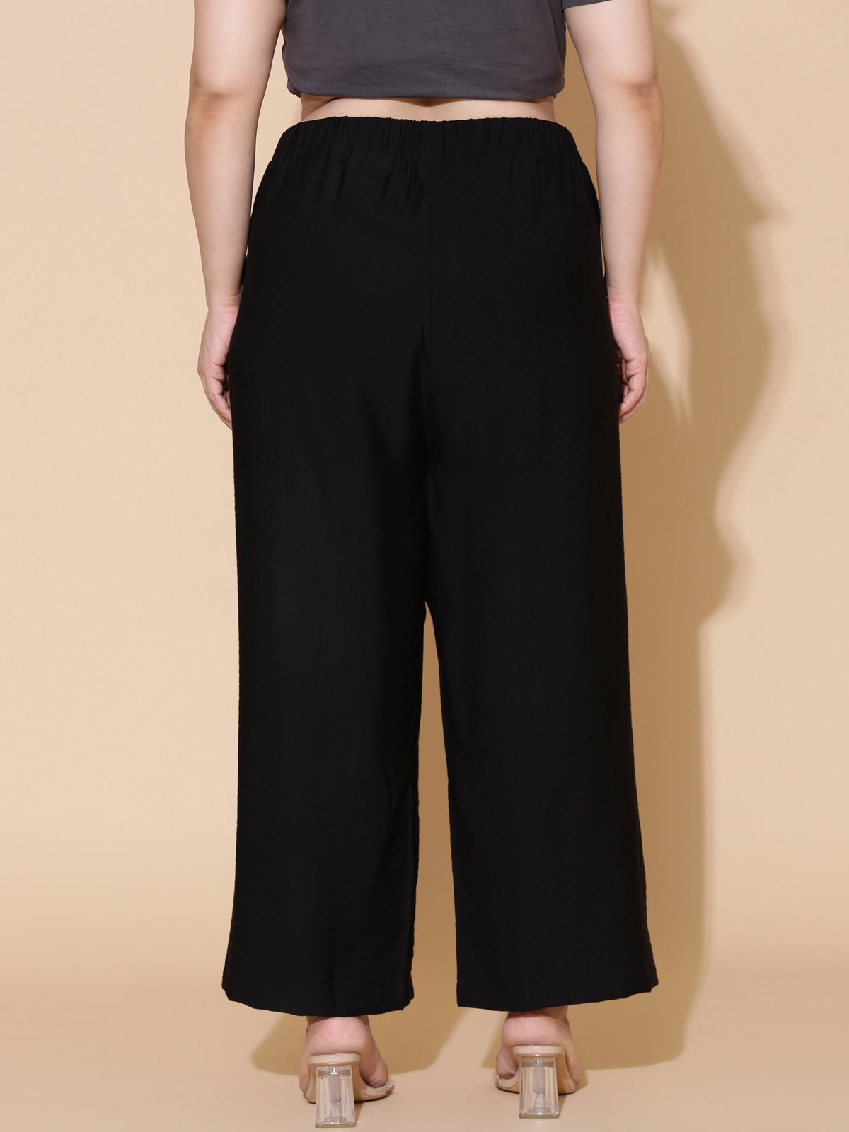 Black Flared Palazzo