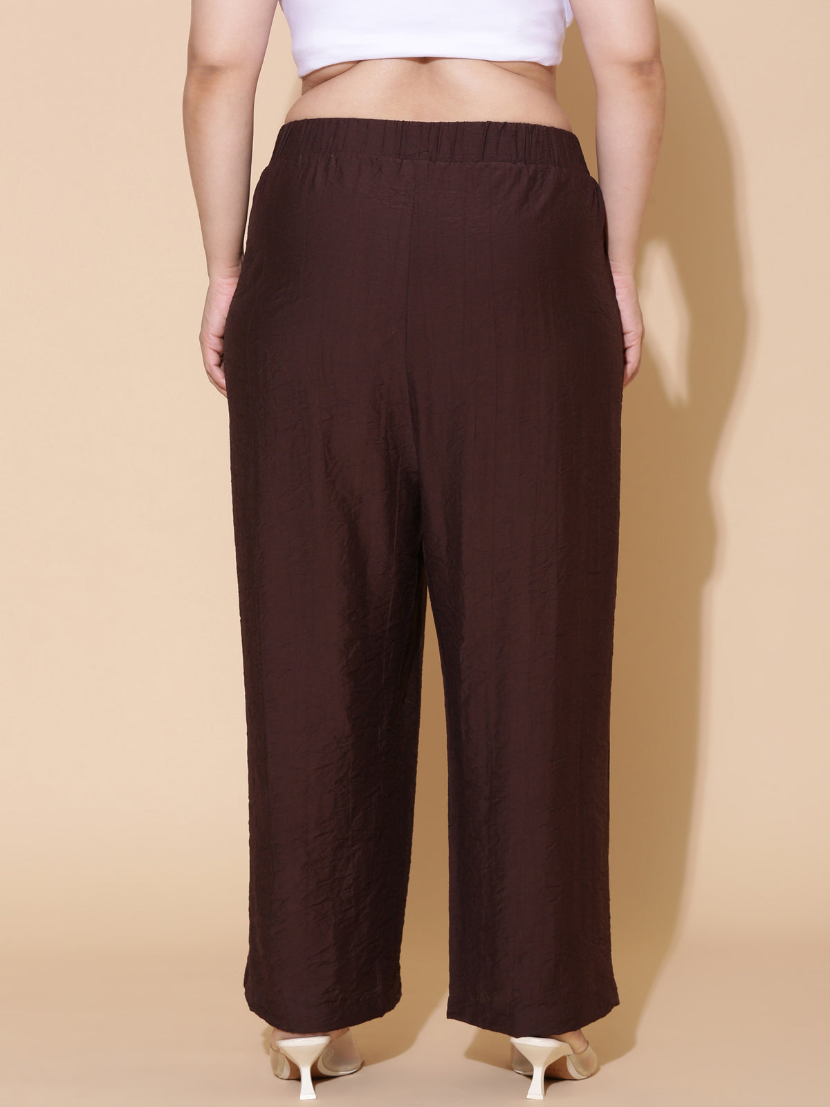 Brown Flared Palazzo