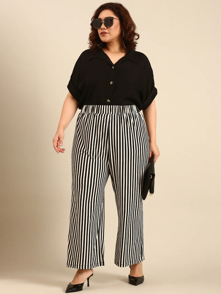 Black Shirt & Palazzo Co-ord Set (2 piece)