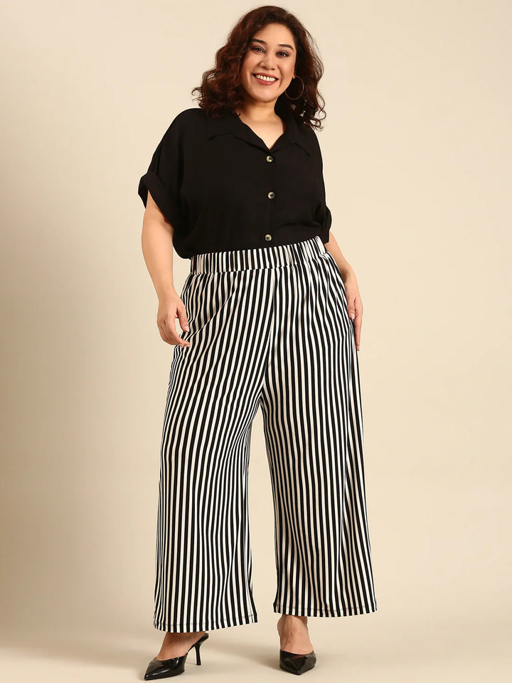 Black Shirt & Palazzo Co-ord Set (2 piece)