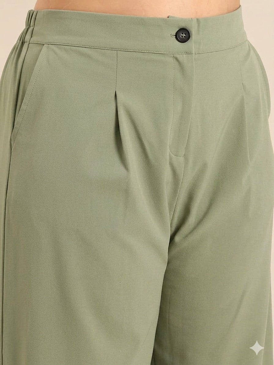 Light Green Formal Blazer and Pant Co-ord Set (2 Piece)