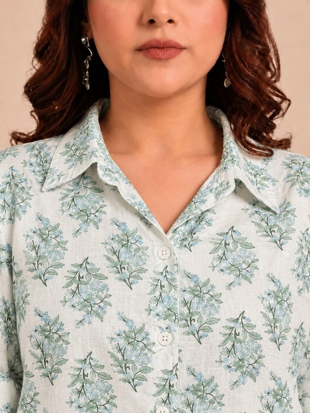 Paisley Print Drop Shoulder Shirt